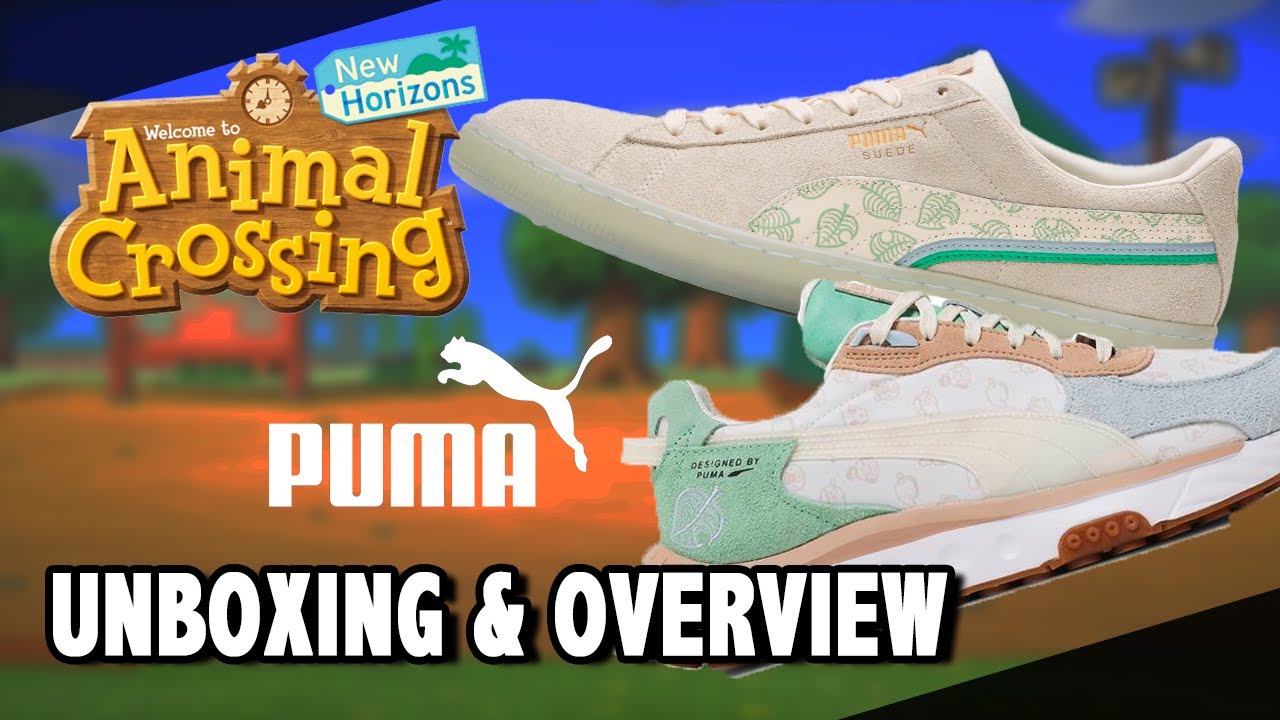 Animal Crossing x PUMA: Wild Rider & New Horizons Suede Shoes - Unboxing -  YouTube