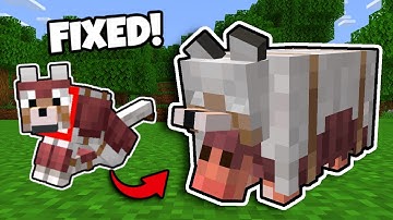 I Fixed The Problem With Wolf Armor! (Reverse Armadillo Armor!) Minecraft Add-on / Mod How To