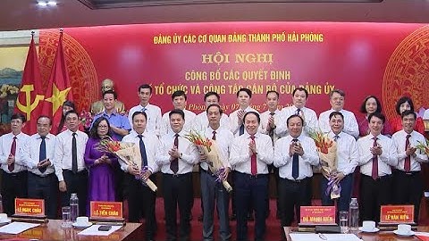 Công bố quyết định về công tác cán bộ Đảng ủy các cơ quan Đảng thành phố