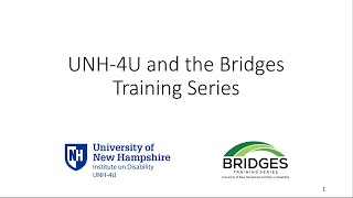 Time for Transition: UNH 4U & Bridges ~ A Secondary Education Option