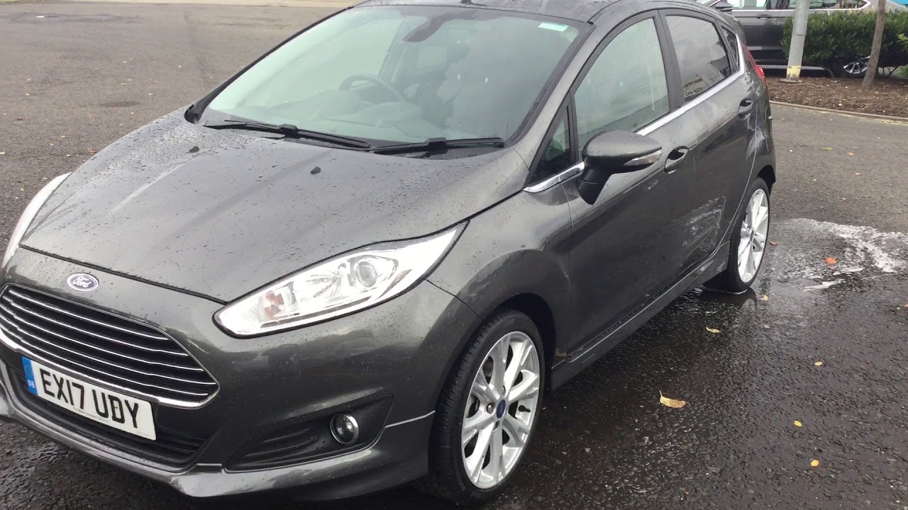 Used Ford Fiesta 1.0 EcoBoost 125 Titanium 5dr Magnetic Grey 2017 YouTube