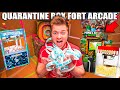 Quarantine BOX FORT Arcade DIY! Playing Games, Prizes, Gaming Minecraft & More!