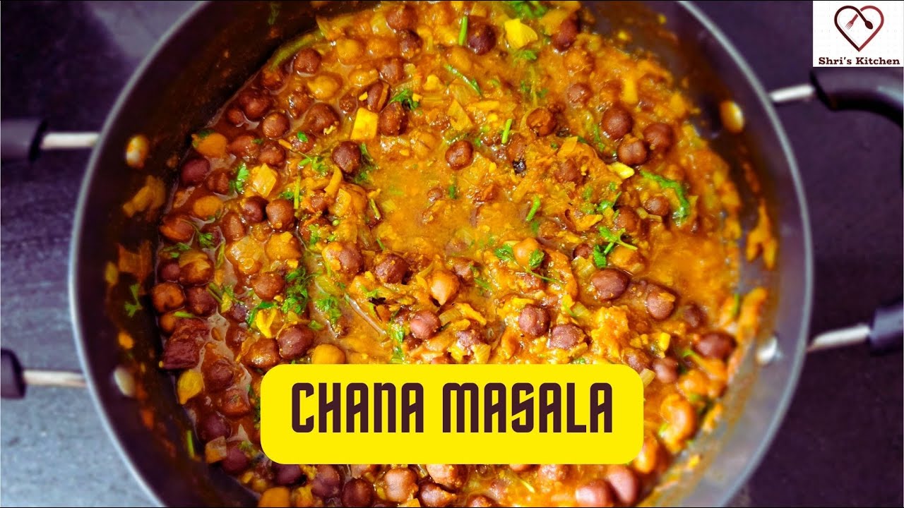 Chana Masala चना मसाला Kala Chana Recipe Shri's Kitchen YouTube
