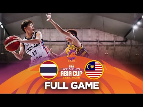 Thailand v Malaysia | Full Basketball Game |  FIBA Women&#39;s Asia Cup 2023 - Division B
