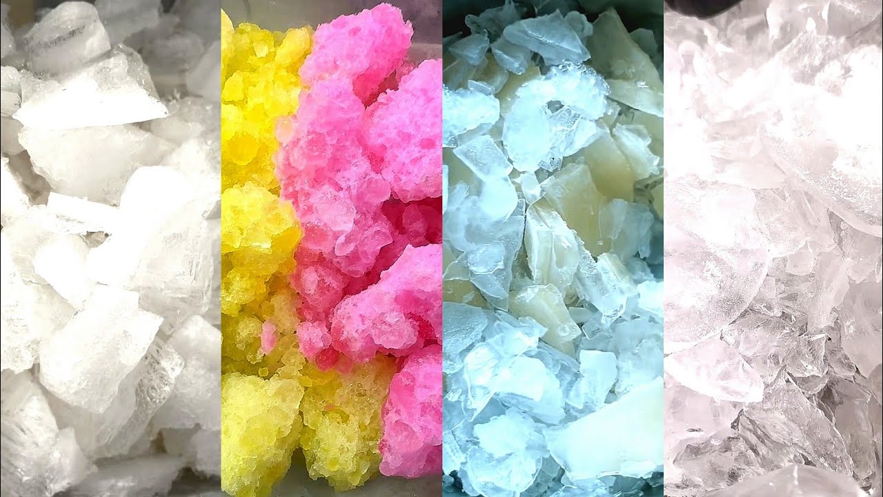 ASMR HARD ICE EATING / THIN ICE / CLEAR ICE 