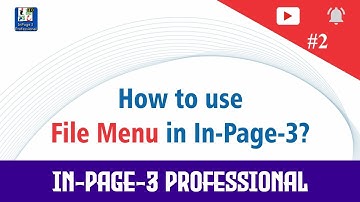 How to use New, Open, Close, Save, Save as PDF, Export & Print in InPage 3 | Lesson 02 in Urdu