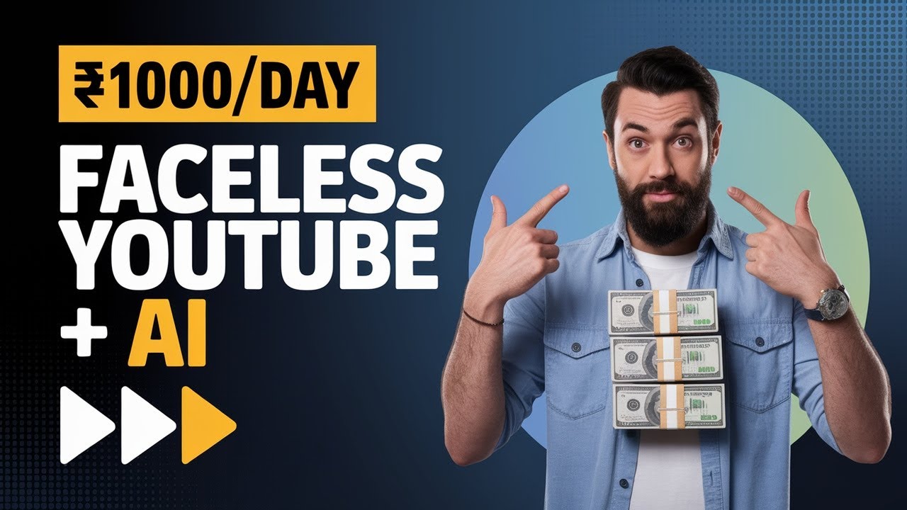 How to Make ₹1,000/Day with Faceless YouTube + Free AI Tools (Step-by ...