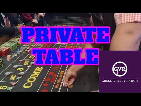 Private Craps Table at Green Valley Ranch