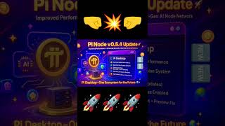 Pi Node v0.5.4 Update Pi Desktop One Ecosystem For The Future تحديث باي نتورك الجديد #pi #update #ai