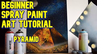 BEGINNERS Spray Paint Art Tutorial - Episode 14 (Pyramid)