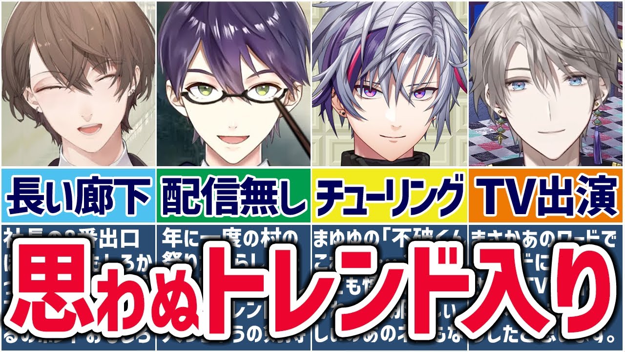 🌈にじさんじ🕒まさかのトレンド入りをするライバーまとめ！【ゆっくり解説】