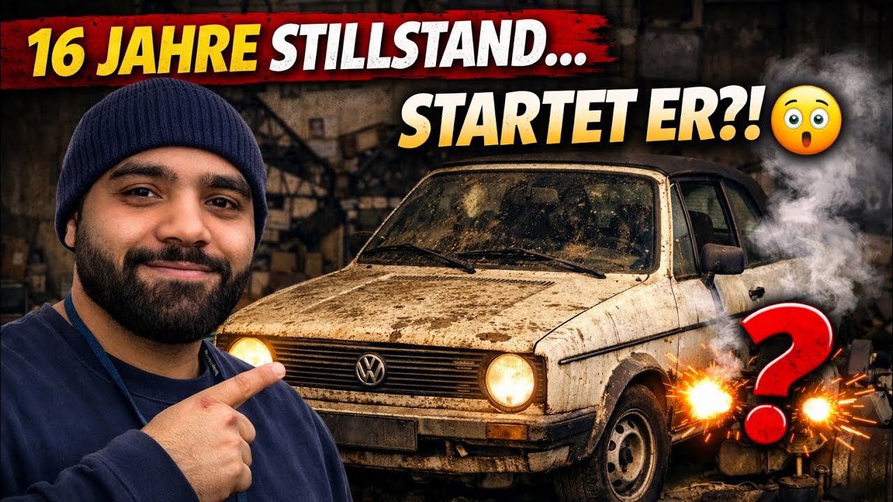 16 JAHRE STILLSTAND | Startet der billigste Golf 1 Deutschlands?! | amochanic