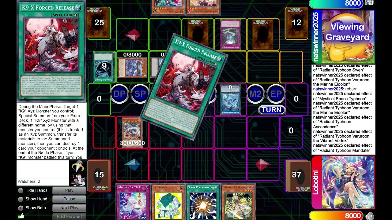 DUELING BOOK BO3 Maliss Yummy vs Radiant Typhoon K9 (natswinner2025)