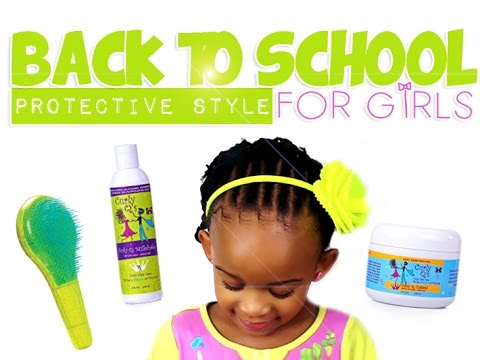 Flat Twist Side Ponytail/Updo for Natural Kids (Back to School Style) -  YouTube
