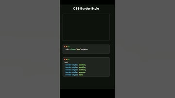 CSS Border Style Properties #css  #css3  #scss
