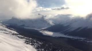 Looking Over Icefield Parkway From The Observation Peak