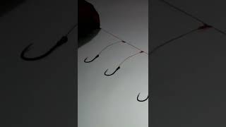 Rangkaian Galatama 3 kail || Bottom Fishing Rig for 3 hooks. #shorts