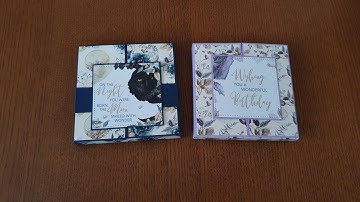Moonlight song 4x4 gatefold shadow box card