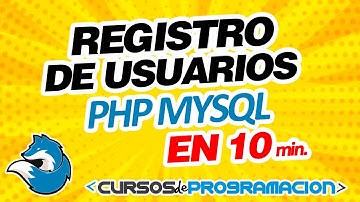 Registro de usuarios php mysql 🔴 en 10 minutos