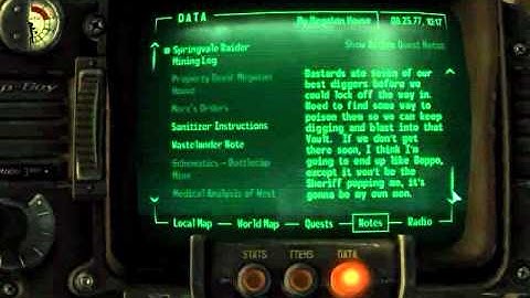 Fallout 3 Walkthrough - Pip Boy and Terminal #11 - SRML