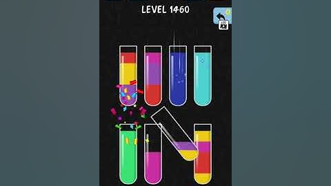 solve and solution water color sort game level 1460