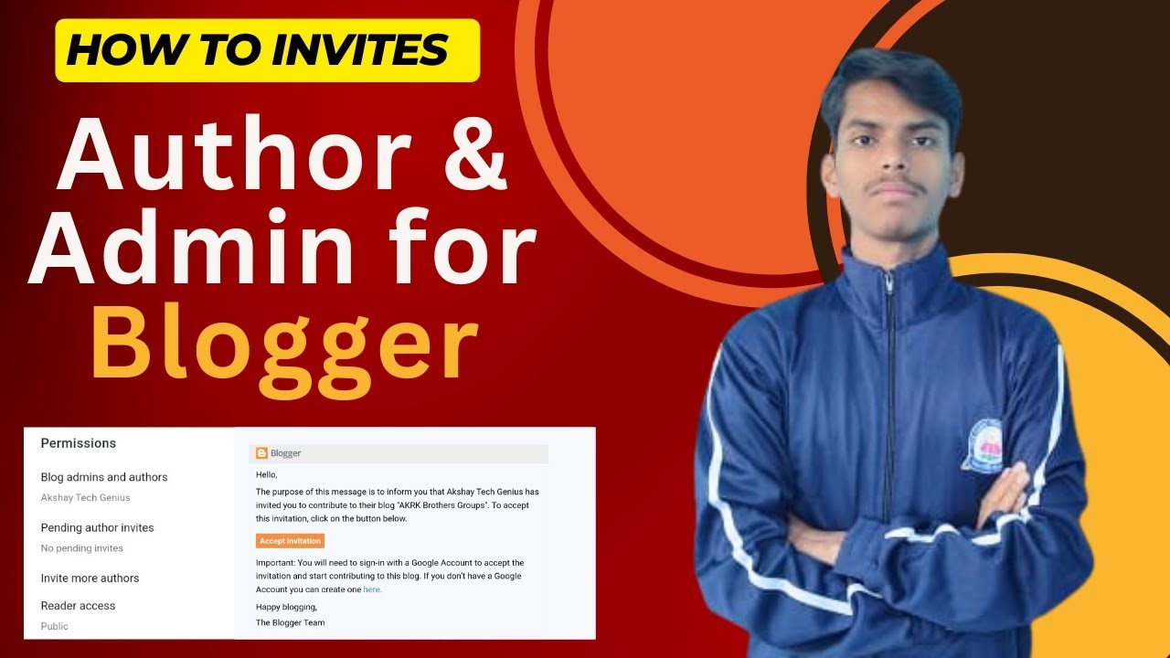 How to Add or Invite  Multiple Author & Admin in Blogger - Easy Step-by-Step Guide.