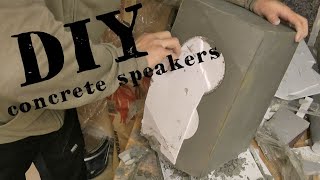 DIY construction of concrete speakers / first experience and mistakes