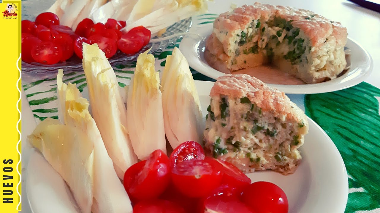 Souffle de esparragos trigueros SIN HARINA Y SIN MANTEQUILLA.