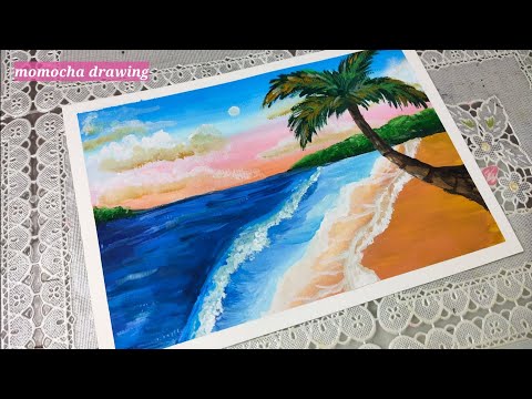 Video: Cara Menggambar Laut Dengan Gouache