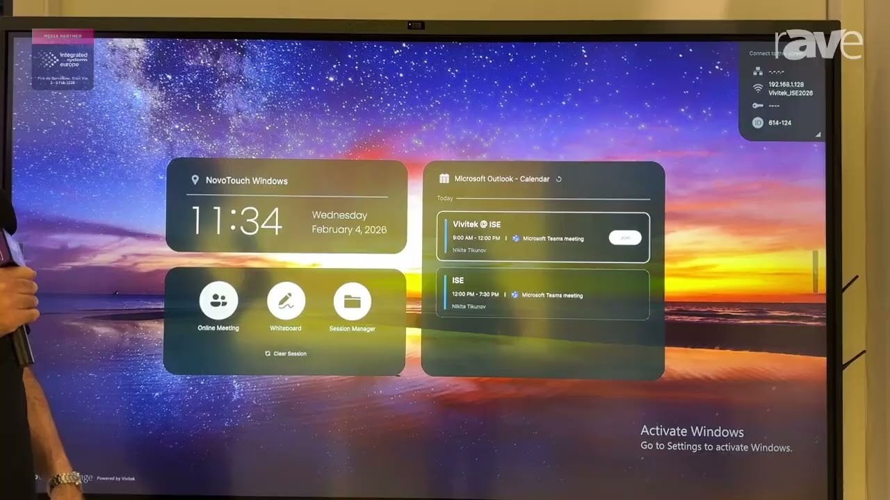 ISE 2026: Vivitek Showcases NovoTouch BK863i Collaborative Touch Panel Solution