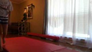 Backward straddle roll!