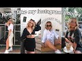 HOW I TAKE & EDIT MY INSTAGRAM PHOTOS | CONTENT DAY VLOG | Conagh Kathleen