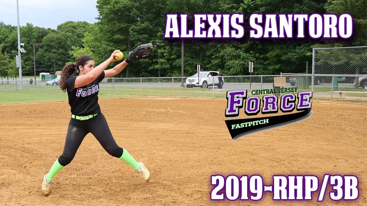 2019RHP/3B Alexis Santoro Softball Skills Video YouTube