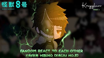 Fandom React To Kafka Hibino ﴾Each other ﴿‏ ★ kaiju no. 8 ★ credits on description ★ kreyyluvv