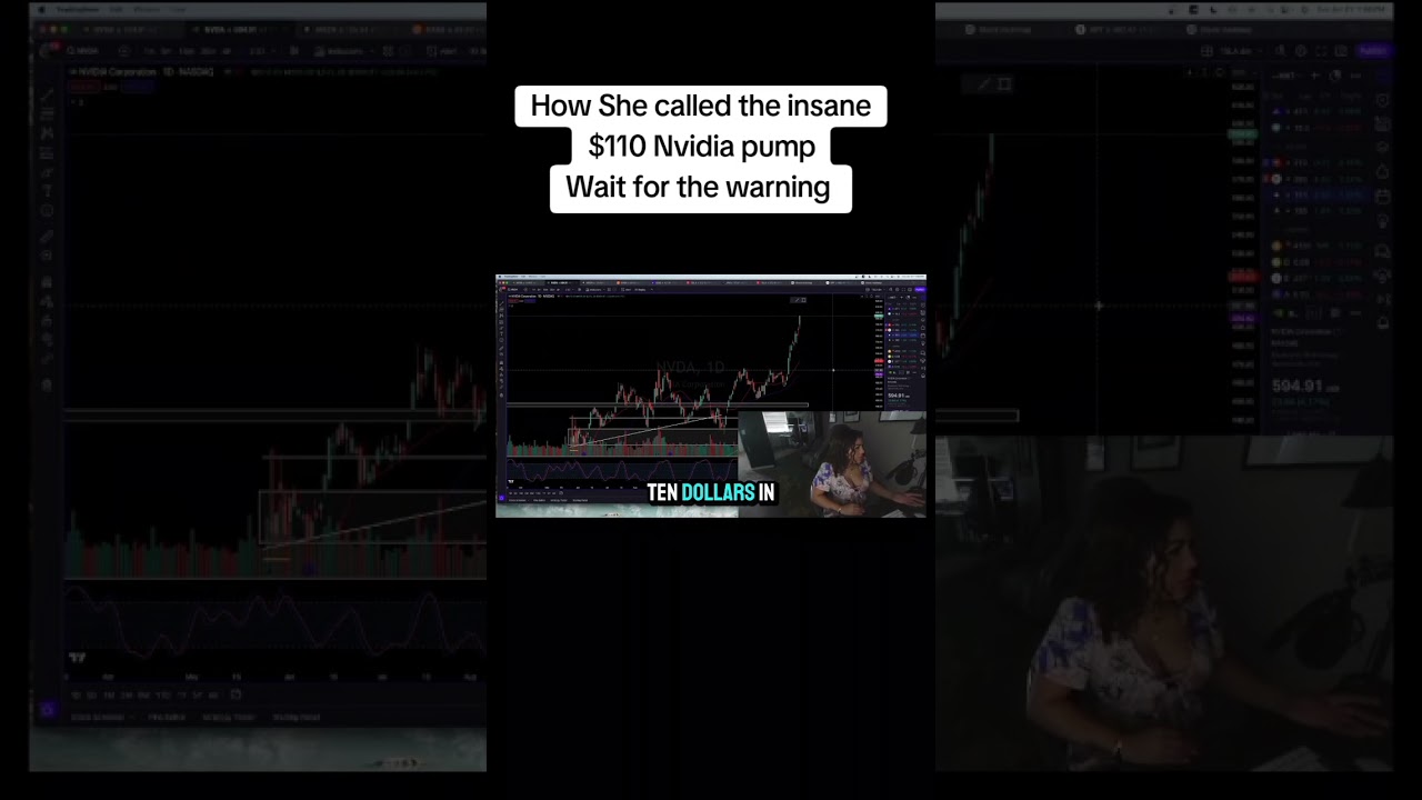 How she called the insane $110 Nvidia pump Wait to see her warning #motivation #crypto