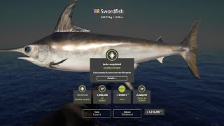 Russian Fishing 4 Trophy Swordfish 363kg