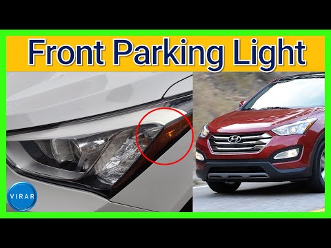 How to Replace Front Parking Light Bulb - Hyundai Santa Fe (2013-2018)