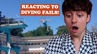 REACTING TO DIVING FAILS! | TD FAILS #4 I Tom Daley