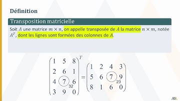La transposition matricielle
