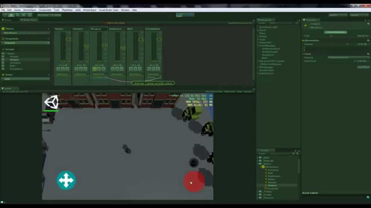การใช้งาน Audio Mixer in Unity - YouTube