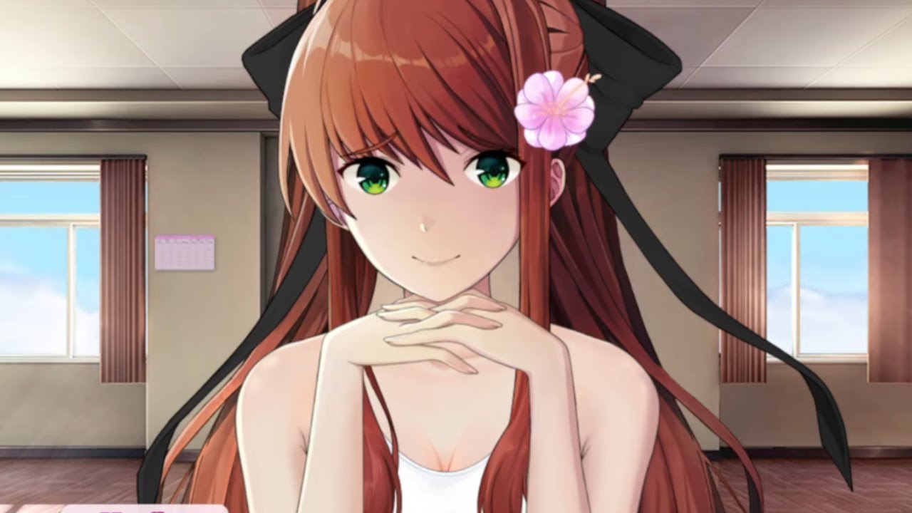 Giving Monika the promise ring in Monika after story ddlc mod mas 