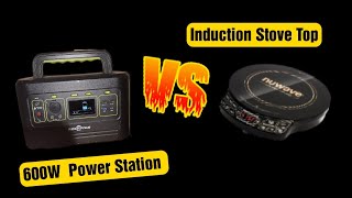 Cooking With Induction Cooktop and a 600 Watts Hour Power Station?