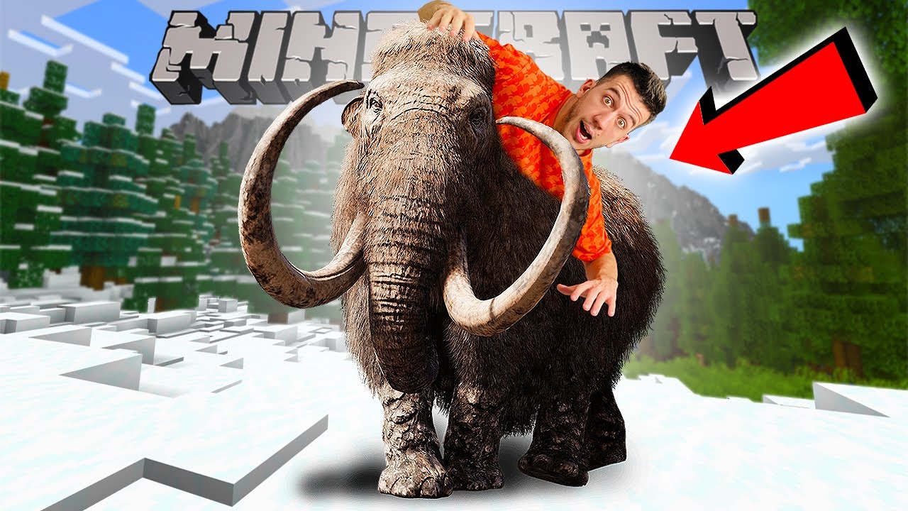 МАЙНКРАФТ, НО ИМАМ МАМУТ ДОМАШЕН ЛЮБИМЕЦ!