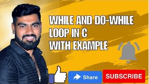 While and do while loop in C | while and do-while loop in C in Marathi