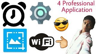 4 Professional Application Alarm, Crop photo, WiFi, Setting, in Thunkable Appybuilder tutorial hindi screenshot 1