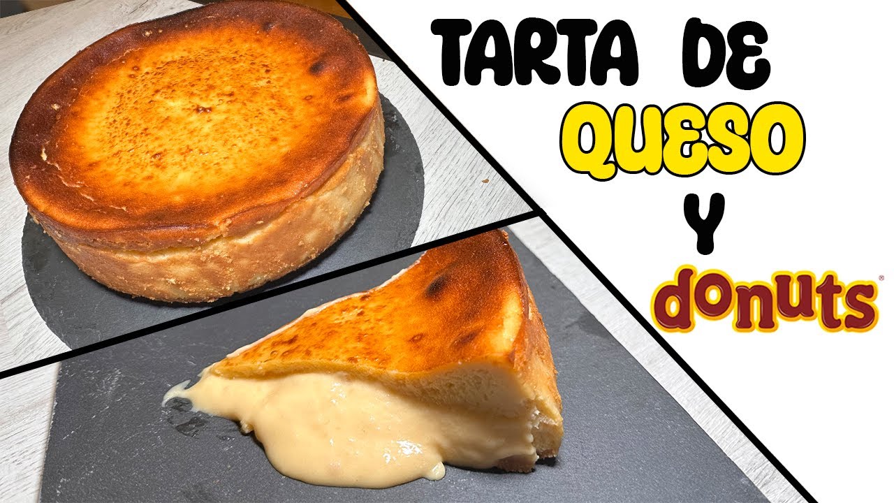 TARTA DE QUESO con DONUTS de 