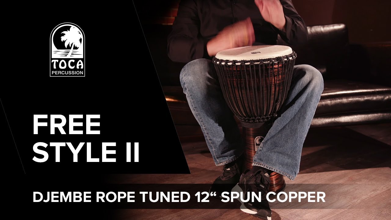 Spun Copper Toca Freestyle 12" Djembe Drum Spun Copper Toca Freestyle 12" Djembe Drum