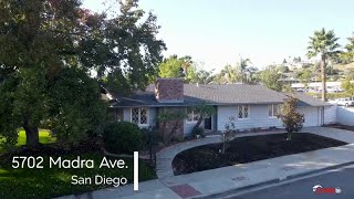 CURB360 San Diego Real Estate Video | Jay Sener | 5702  Madra Ave, San Diego