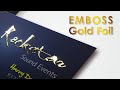 Emboss Gold Foil Rate Calculation