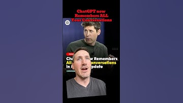 ChatGPT now remembers all your conversations. #ai #chatgpt #openai